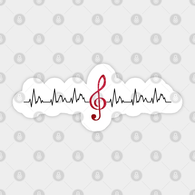 music is inside my heart Sticker by ChezALi